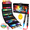 120 Colors, variant on 24 Colors Acrylic Paint Markers, Dual Tip with Fine Tip and Brush Tip Pens for Stone, Wood, Calligraphy, Canvas, Ceramic, Metal, Glass, Rock Painting, DIY Crafts Art Supplies Kit