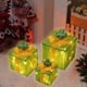 thumbnail image 1 of Christmas Lighted Boxes Remote Control Set Of 3 LED Up Decor Outdoor Up Christmas Boxes Present Decorations Outdoor Yard, 1 of 5