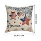 thumbnail image 4 of Funda de almohada del 4 de julio Día de la Independencia Funda de cojín patriótico con estampado de bandera americana, funda decorativa de lino para sofá cama Decoración interior exterior, 4 of 7