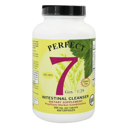 Natural Balance Intestinal Clenz | Psyllium Herbal Cleansing Formula | Healthy Digestion & Regularity Supplement | No Gluten | 400 VegCaps, 80 Serv
