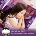 thumbnail image 6 of NTBED Purple Comforter Sets,Black Girl Listening Music Printed, 6Pcs Bed in A Bag Full Size All Seasons Bedding Set,for Kids, Girls, 6 of 7
