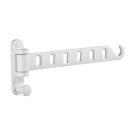 JOOM Laundry Drying Rack Wall Mounted Clothes Drying Rack Clothes Hanger -Coat Hanger Holder White
