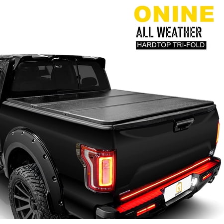 ONINE AWH Hard Tri-Fold Truck Bed Tonneau Cover Custom Fit 2014-2021 Toyota Tundra 6.5ft Bed (78"), Fleetside, All Weather, Does Not Fit Trail Special Edition with Storage Boxes