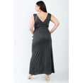 thumbnail image 3 of Plus V-neck Sleeveless Maxi Dress, 3 of 5