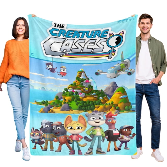 Los Casos de las Criaturas anti-pilling, suave, ligera, esponjosa y acogedora de lujo para hogar y cocina – Perfecta para niños y adultos, 100 x 150 cm