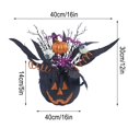 thumbnail image 6 of Halloween Jack-O-Lantern Light, Halloween Pumpkin Decorations Indoor, Plastic Pumpkin Light Ornaments, Jack-O-Lantern Decor, Pumpkin Lantern Flower Arrangement for Home Holiday Party Supplies C2, 6 of 8