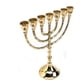 thumbnail image 3 of 16x13cm-native Spirit 7 brazos Menorah David Candelabros Candelabros Candelabro Couleur Laiton Lampe De Lustre: Menorah Antique D'or Temple De Jrusalé, 3 of 4