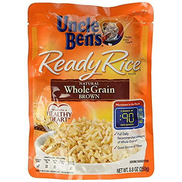Uncle Ben's Ready Rice Whole Grain Brown Rice, 8.8 Ounce (Pack of 5