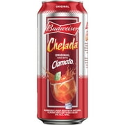 Budweiser Original Chelada, 4 Pack 16 fl. oz. Cans, 5% ABV, Domestic