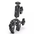 thumbnail image 2 of Super Clamp Camera Clamp Mount 360° Ballhead Arm Double Head Adapter With 1/4 20 & 3/8 16 Thread For DSLR Camera//LED Lights/ M/ /, 2 of 9