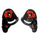 thumbnail image 1 of licencia de engranaje para casco de motocicleta / de escudo de trinquete, base de engranaje de visera práctica de plástico para motocicleta negro y rojo Yotijar Trinquete de placa de engranaje, 1 of 5