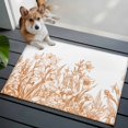 thumbnail image 4 of Wildflower Leaf Bathroom Mats 2x3 FT,Non Slip Small Kitchen Mat,Brown Floral Botanical White Watercolor Washable Soft Backed Front Door Throw Rugs Indoor Outdoor Doormats for Entryway Sink, 4 of 8