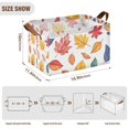 thumbnail image 7 of Yayeee Foldable Storage Basket for Shelves with Handles Waterproof Cloth Bins, Blue Leaves, 7 of 7
