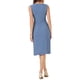 thumbnail image 3 of Vestido elegante sin mangas para mujeres Inspire Chic, vestido ajustado tipo lápiz en color gris azul para el trabajo., 3 of 6