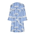 thumbnail image 5 of SMihono Robe d'Été pour Femmes Grande Taille Mode d'Été pour Femmes Manches Mi-Longues Imprimée Camisole à Col en V Bretelles Robe Chandail, 5 of 5