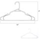 thumbnail image 3 of Plastic Hangers Clothing Hangers Durable Tubular Shirt Hangers Coat Hangers, Slimsp Saving, Heavy Duty Clothes Hangers Ideal For Laundry Everyda, 3 of 4