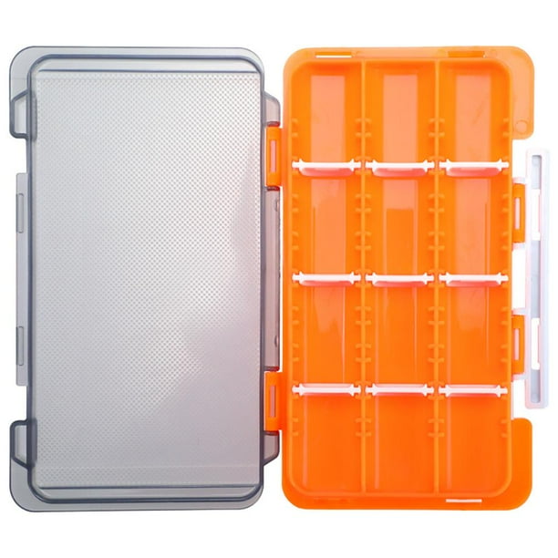 Caja de pesca señuelo portátil impermeable cebo gancho cajas herramienta naranja Hugtrwg Para estrenar