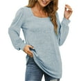 thumbnail image 3 of Rosvigor Blouses for Women Long Sleeve Shirts Casual Loose Tunic Fall Winter Tops, 3 of 9