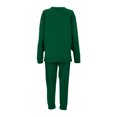 thumbnail image 4 of Mrat Long Sleeve Blouse Sweatsuit New Sweatsuits for Women Fashion Jogger Sets 2 Piece Casual Irregular Hem Sweatshirt Sweatpant Tracksuits S-87 Green XL, 4 of 4