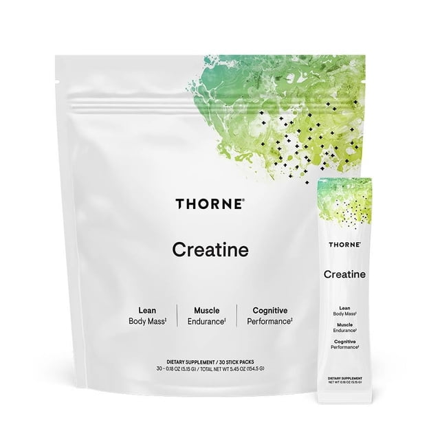 Suplemento THORNE de monohidrato de creatina en polvo, 150 ml, 30 porciones