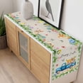 thumbnail image 4 of Green Plaid Easter Table Runner - 36 Inch Long, Kitchen Dining Table Runner Dresser Scarves, Blue Truck Spring Floral Bunny Rustic Farmhouse Decor for Coffee Tables Wedding Party Banquet, 4 of 8