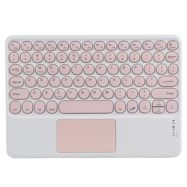 Computer Accessories,Bluetooth Keyboard Touchpad Round Wireless Keyboard Touch Control Keyboard High-Precision Functionality