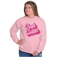 thumbnail image 4 of Breast Cancer Awareness Crush Cancer Women Crewneck Sweatshirt Brisco Brands S, 4 of 6