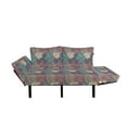 thumbnail image 2 of Floral Futon Couch, Colorful Foliage Leaves with Autumnal Nature Theme Abstract Changing of the Seasons, Daybed with Metal Frame Upholstered Sofa for Living Dorm, Loveseat, Multicolor, by Ambesonne, 2 of 4