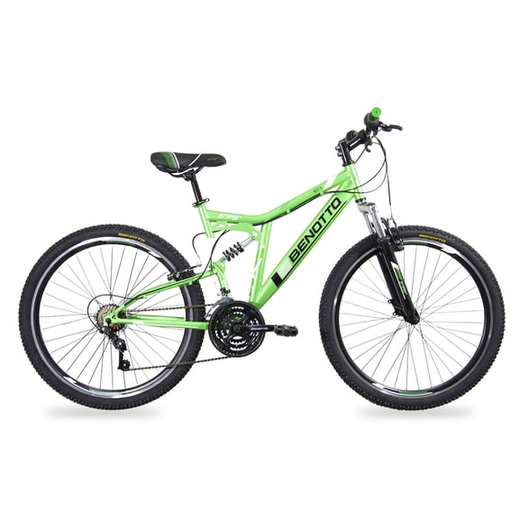Bicicleta BENOTTO Montaña SNIPER R27.5 21V. Hombre DS Frenos "V" Acero Verde/Negro Talla:UN