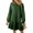 Green, variant on Women's 2024 Fall Long Sleeve Pullover Dress - Crewneck Rib Knit Patchwork Sweatshirt Mini Dress