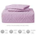 thumbnail image 6 of Exclusivo Mezcla Queen Quilt Bedding Set, Lightweight Soft Bedspreads Coverlets with 2 Pillow Shams, Modern Lilac Quilts Queen Full Size for All Seasons, 6 of 7