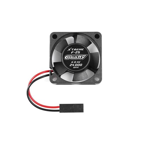 Corally COR53104 30 mm Ultra Hi-Speed ESC Cooling Fan, Ball Bearing with Black Plug