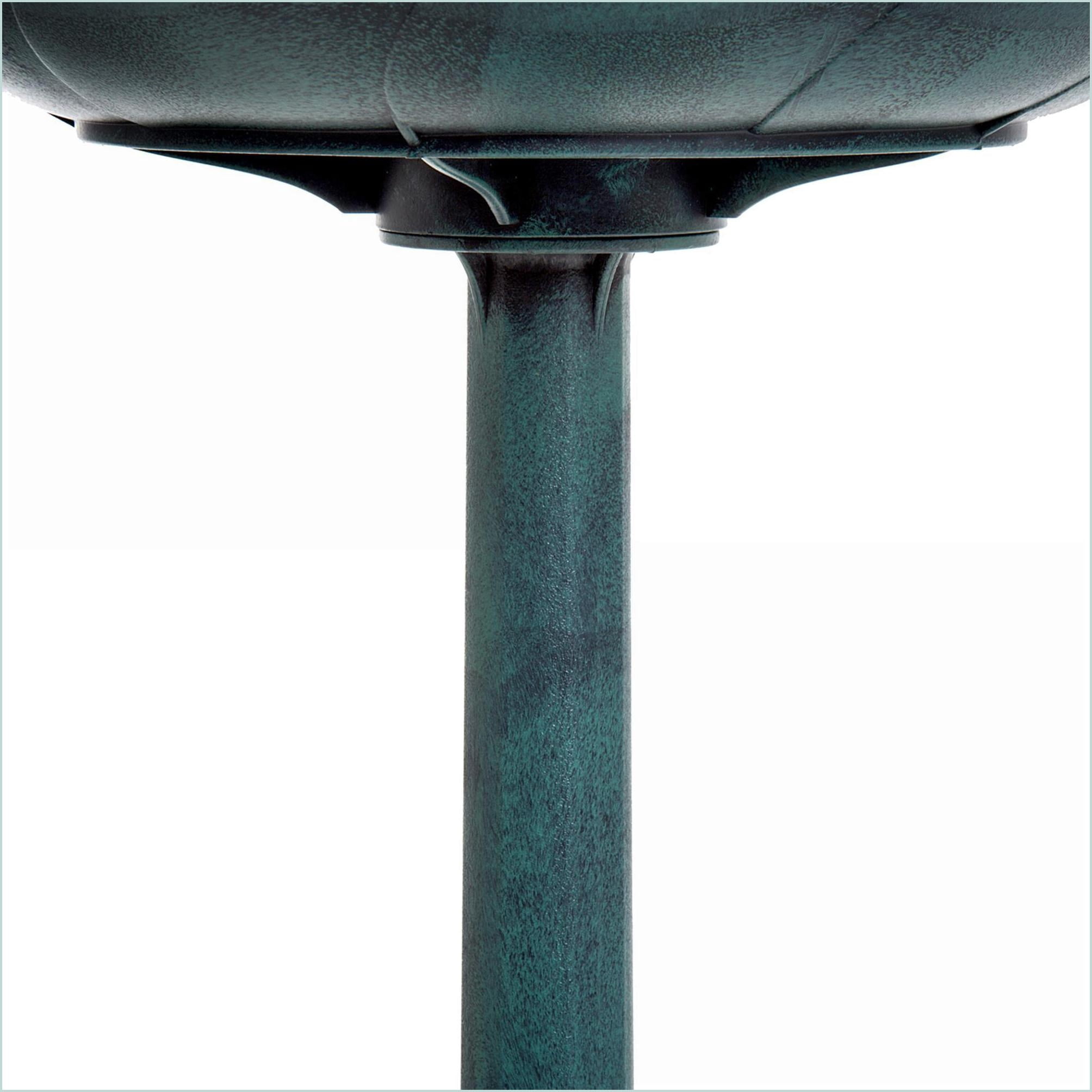 Outdoor Bird Bath | 28" Traditional Rustic Resin Bird Bath, Time-Worn Sage Green Finish, For Garden Backyard | Gardening Accessory Set