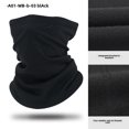 thumbnail image 1 of Unisex Winter Fleece Neck Gaiter & Face Mask: Thickened Windproof Warmth for Skiing, Cycling & Outdoor Sports - Durable One-Size Design for Cold Weather Protection (A01-WB-B-03 Black), 1 of 6