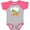 Heather and Hot Pink, variant on Inktastic RAWR I'm 2 Baby Tyranosaurus Rex Boys or Girls Baby Bodysuit