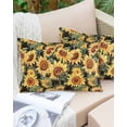 thumbnail image 6 of Retro Sunflower Throw Pillow Cover 12 x 20 Inch Decorative Pillow Cover Farmhouse Floral Botanical Lumbar Pillowcase Seasonal Rectangle Cushion Case for Couch Sofa Bed Living Room, 6 of 7