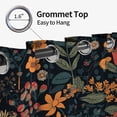 thumbnail image 3 of Tchckioa Blackout Curtains,Retro Floral Printed Thermal Insulated Grommet Window Drapes for Apartment,2 Panels,42x63, 3 of 8
