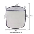 thumbnail image 3 of Bolsa de almacenamiento de malla para juguetes infantiles de Gray Shark, con dos ventosas que se pueden adherir a la pared, en el baño, 3 of 5