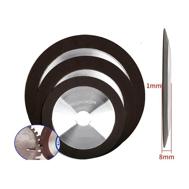75/100/125/150mm Diamond Grinding Wheels Diamond Wheels For Sharpening For Tungsten Steel Milling Cutter Tool Sharpener Grinder ,Easy to Install