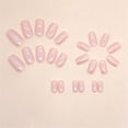 thumbnail image 3 of Fofosbeauty 24pcs Press on False Nails Tips, Square Fake Acrylic Nails, Smart Aurora, 3 of 9