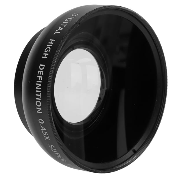 Lente Gran Angular de 43 Mm 0.45X, con Efecto Macro Fotográfico, Aleación Y Vidrio óptico, para Lentes de Cámara con Apertura de Filtro de 43 Mm, Dise?o de Revestimiento Multicapa, Liviano Y Compacto Ecomeon no