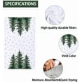 thumbnail image 6 of Christmas Tree Snowflakes Dish Towels, 18 x 26 Inch Seasonal Winter Pine Tree Decoration Tea Towels for Cooking Baking Set of 2, 6 of 6