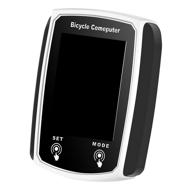 Computadora de bicicleta Softwinduk velocímetro ciclismo odómetro pantalla LCD Digital Blanco negro