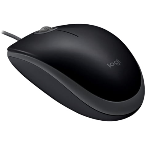 Ældre indebære Opdage Logitech M110 Silent - Mouse - right and left-handed - optical - 3 buttons  - wired - USB - black - Walmart.com