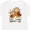 thumbnail image 4 of Inktastic My Auntie Loves Me- Cute Owl Family Boys or Girls Long Sleeve Toddler T-Shirt, 4 of 5