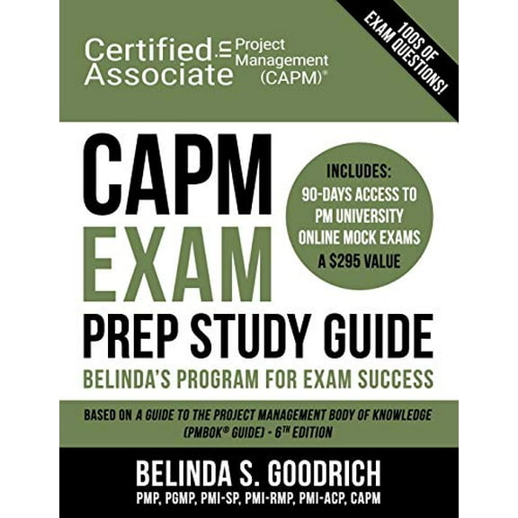 Pre-Owned CAPM Exam Prep Study Guide: Belinda's All-in-One Program for Exam Success (Paperback) 1732392846 9781732392847