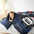 thumbnail image 6 of Manfei Police Car Full Size Comforter Sets,Policeman Vehicle Bedding Comforter Set,Cop Lights Bedding Sets For Boys Girls,Ultra Soft Home Decor Reversible,3 Pieces, 6 of 9