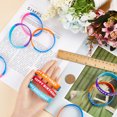 thumbnail image 3 of 1 Bag 30Pcs 5 Colors Word HAPPY BIRTHDAY Silicone Cord Bracelets Set Wristband Mixed Color Inner Diameter: 2-1/2 inch(6.5cm) 6Pcs/color, 3 of 6