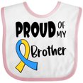 thumbnail image 3 of Inktastic Proud of my Brother Down Syndrome Awareness Boys or Girls Baby Bib, 3 of 4