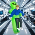 thumbnail image 2 of Light Up Alien Pick Me Up Inflatable Costume - Childrens' Costume, 2 of 6